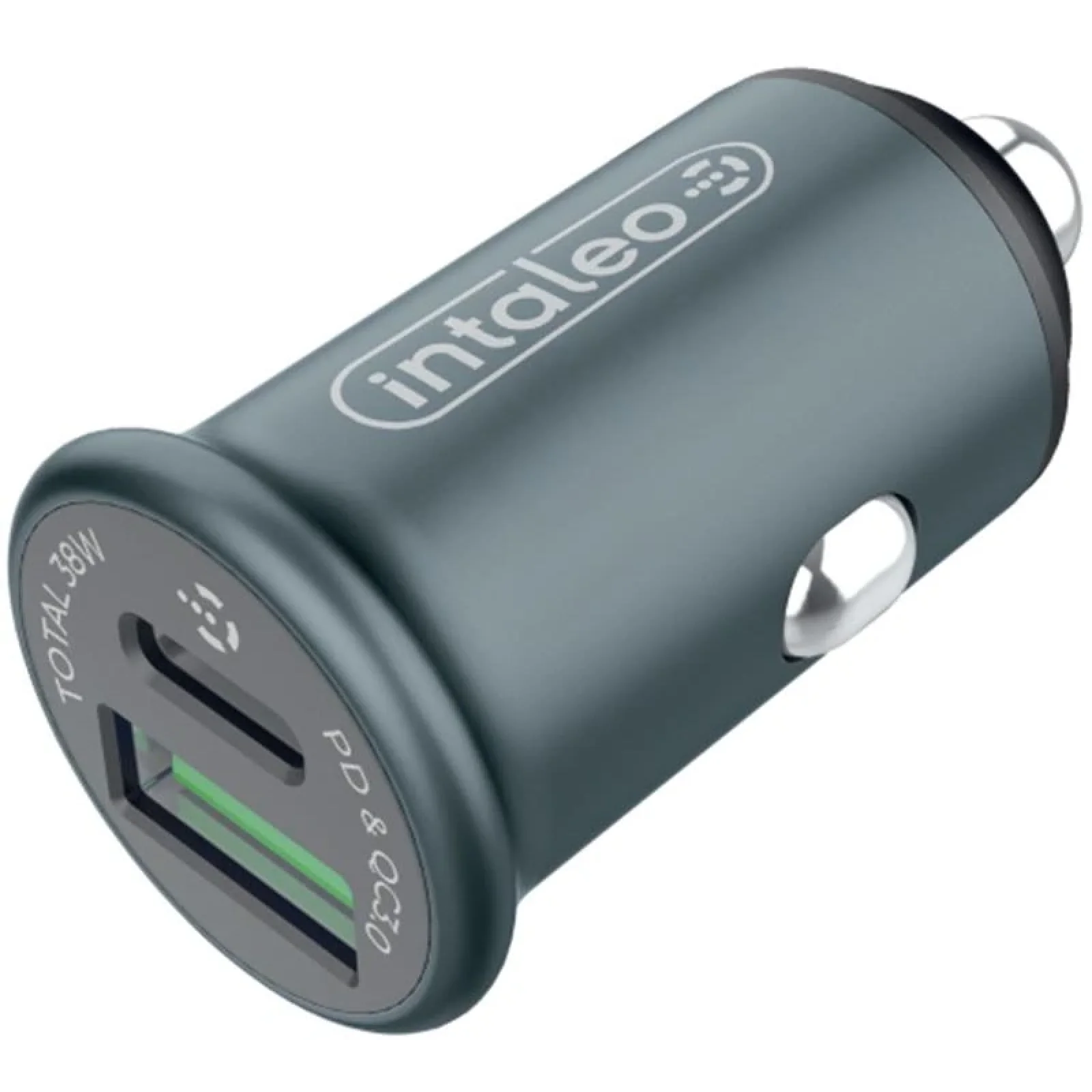 АЗП Intaleo CCGQPD238 (2USB, 3A) Grey UA