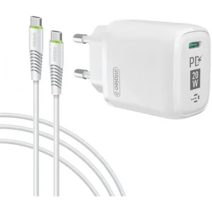 МЗП Intaleo TCGQPD120T (1USBx3A) White + кабель USB Type С UA