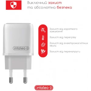 МЗП Intaleo TCGQPD120T (1USBx3A) White + кабель USB Type С UA