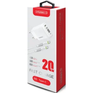 МЗП Intaleo TCGQPD120T (1USBx3A) White + кабель USB Type С UA