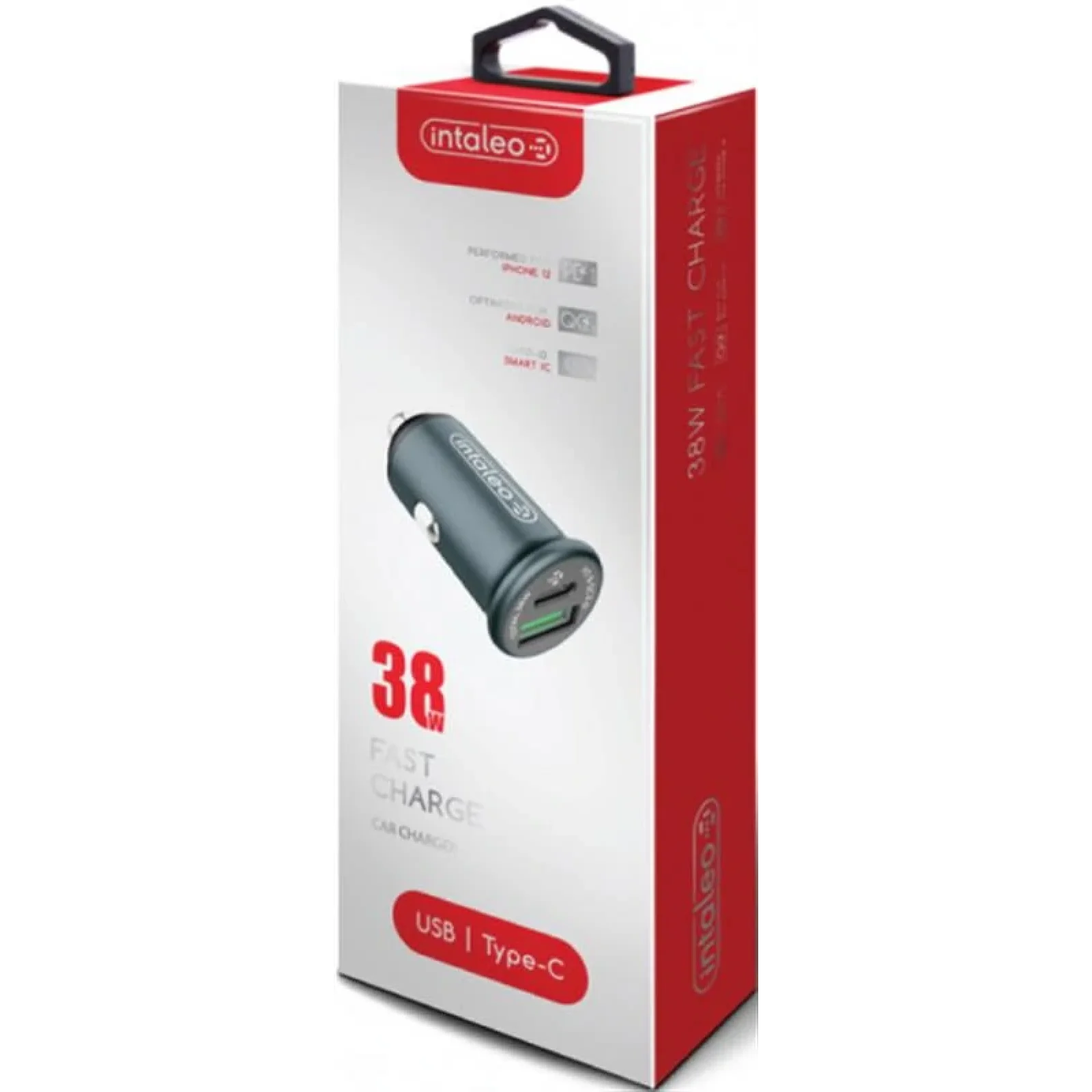 АЗП Intaleo CCGQPD238 (2USB, 3A) Grey UA