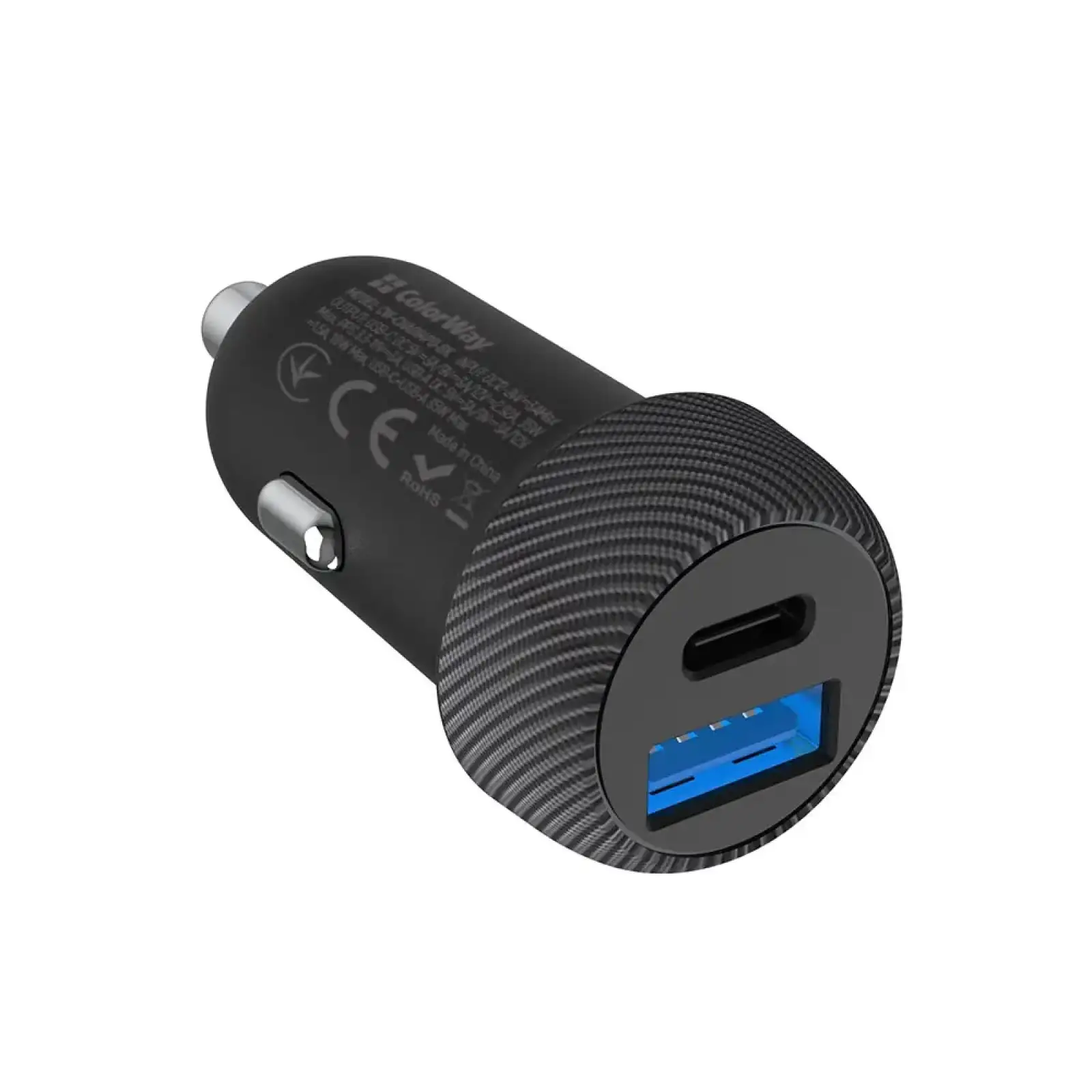 АЗП ColorWay 2USB (Type-C PD35W + USB QC3.0) 35W Black (CW-CHA064PD-BK) UA