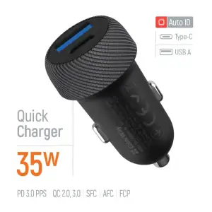 АЗП ColorWay 2USB (Type-C PD35W + USB QC3.0) 35W Black (CW-CHA064PD-BK) UA