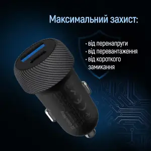 АЗП ColorWay 2USB (Type-C PD35W + USB QC3.0) 35W Black (CW-CHA064PD-BK) UA