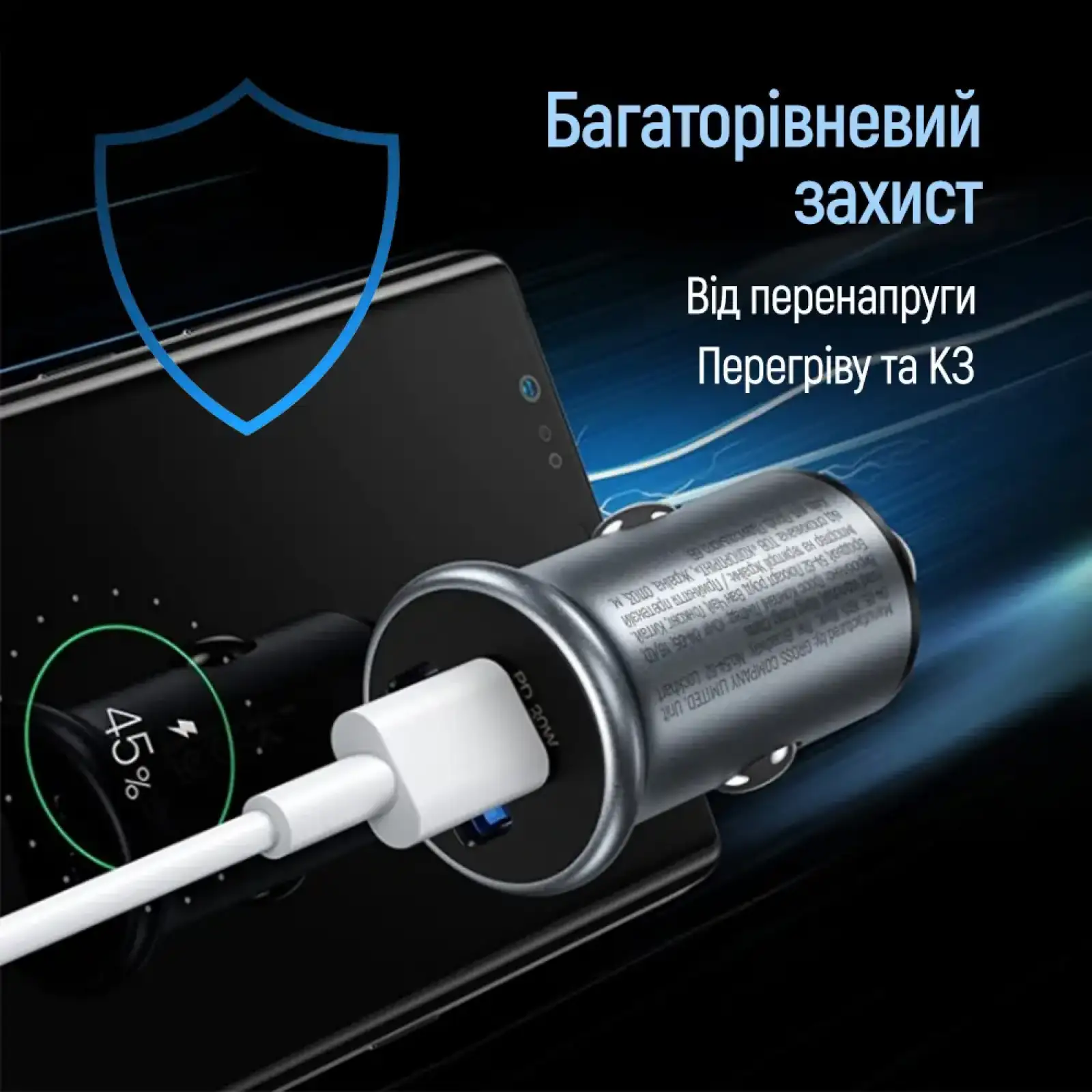АЗУ ColorWay 2USB (Type-C PD30W + USB QC3.0 18W) 48W Gray (CW-CHA065PD-GR) UA