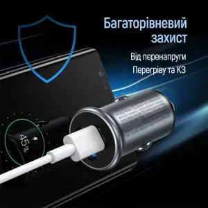 АЗУ ColorWay 2USB (Type-C PD30W + USB QC3.0 18W) 48W Gray (CW-CHA065PD-GR) UA