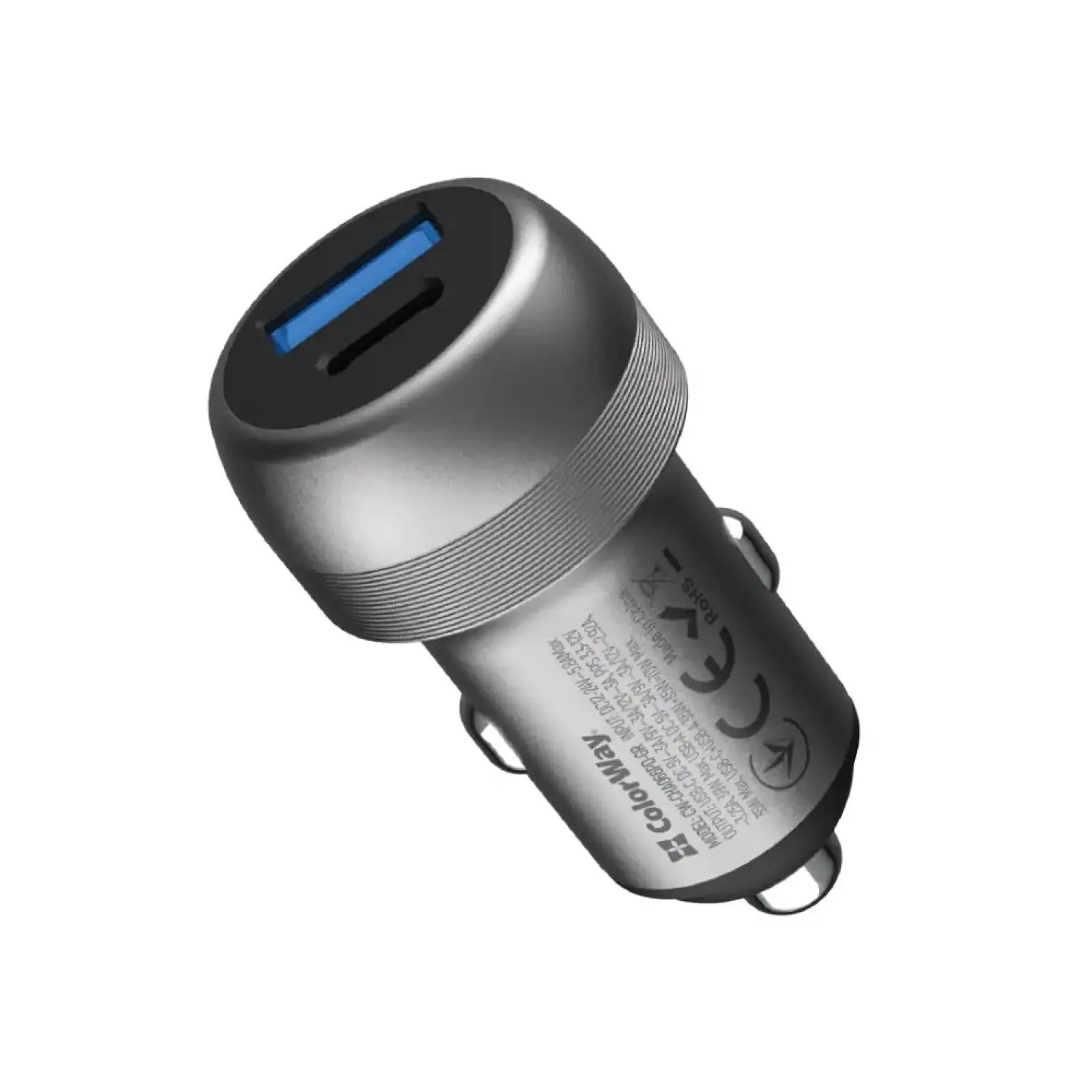 АЗУ ColorWay 2USB (Type-C PD35W + USB QC3.0 35W) 70W Gray (CW-CHA066PD-GR) UA