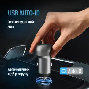 АЗУ ColorWay 2USB (Type-C PD35W + USB QC3.0 35W) 70W Gray (CW-CHA066PD-GR) UA