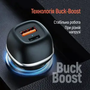 АЗУ ColorWay 2USB (Type-C PD45W + USB QC3.0 18W) 63W Black (CW-CHA067PD-BK) UA