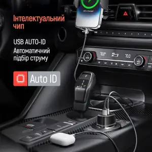 АЗУ ColorWay 2USB (Type-C PD45W + USB QC3.0 18W) 63W Black (CW-CHA067PD-BK) UA