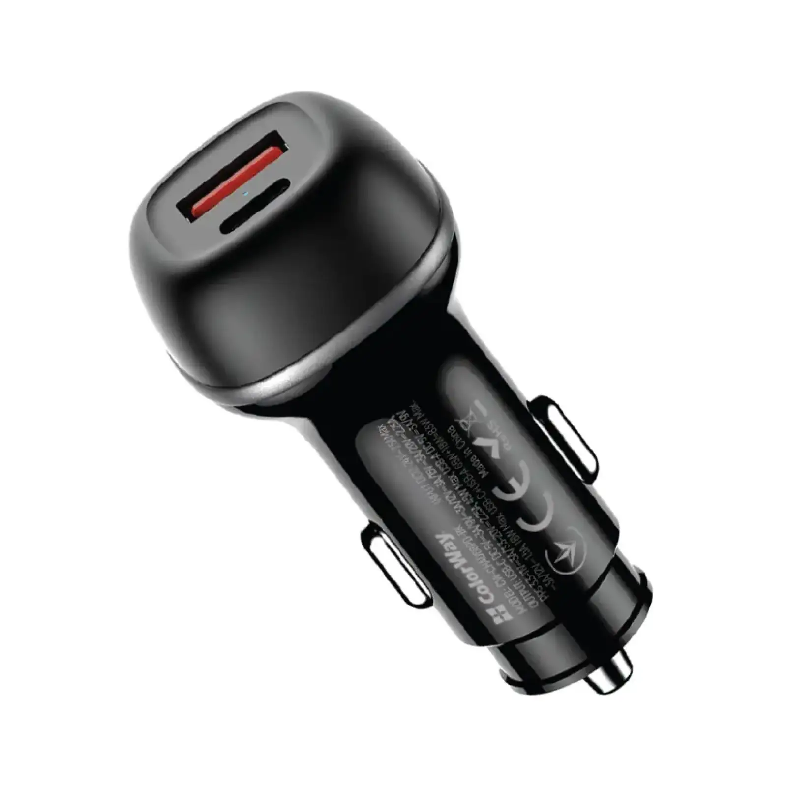 АЗУ ColorWay 2USB (Type-C PD65W + USB QC3.0 18W) 83W Black (CW-CHA068PD-BK) UA