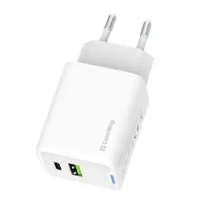 СЗУ ColorWay GaN Mini 45W PD Port PPS USB (Type-C PD + USB QC4.0) White (CW-CHS060PD-WT) UA