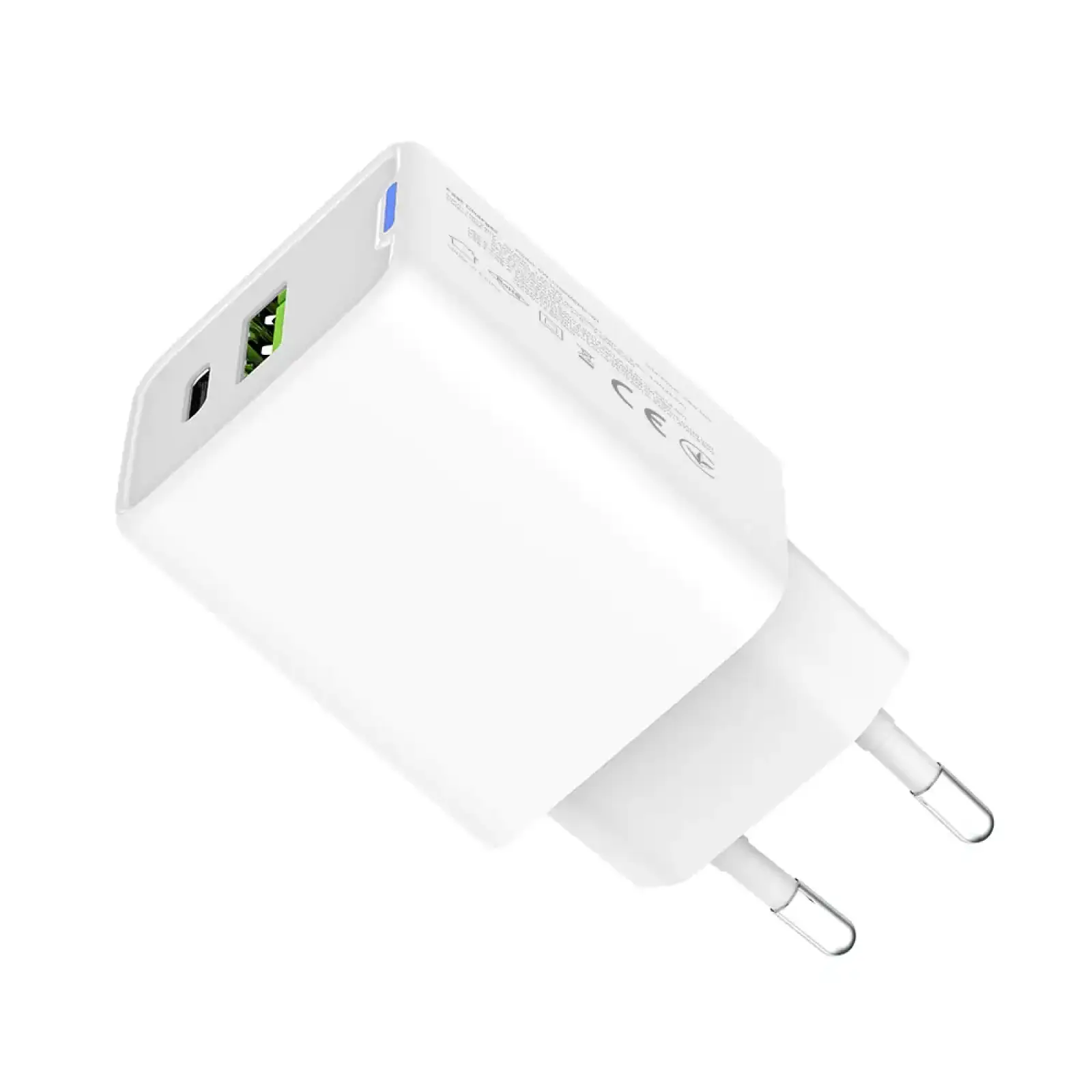 СЗУ ColorWay GaN Mini 45W PD Port PPS USB (Type-C PD + USB QC4.0) White (CW-CHS060PD-WT) UA