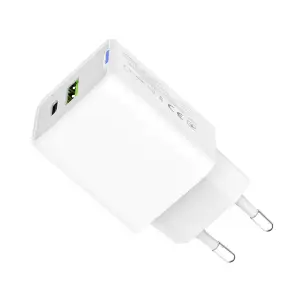 СЗУ ColorWay GaN Mini 45W PD Port PPS USB (Type-C PD + USB QC4.0) White (CW-CHS060PD-WT) UA
