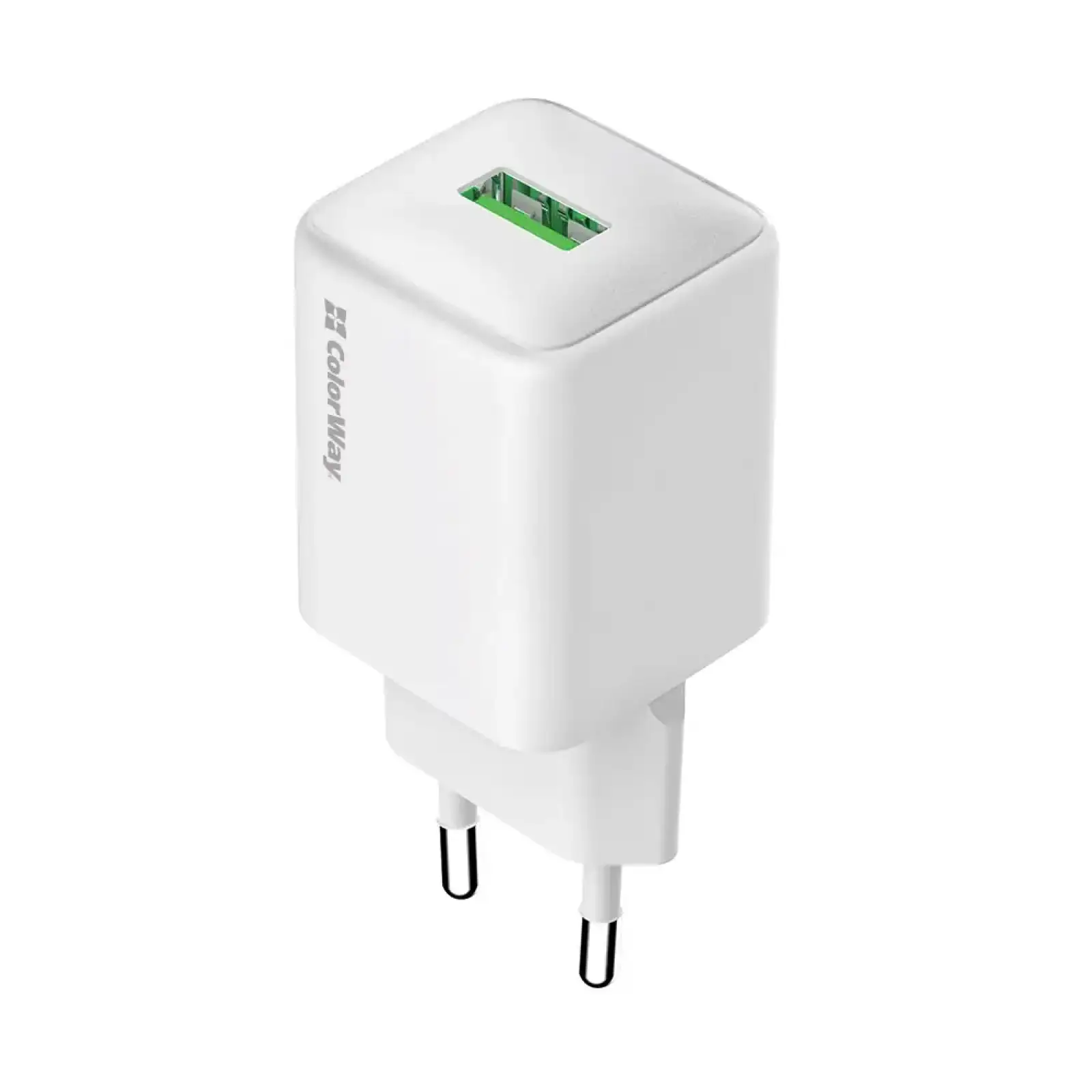 СЗУ ColorWay 1USB Quick Charge 3.0 (18W) V2 White (CW-CHS063Q-WT) UA