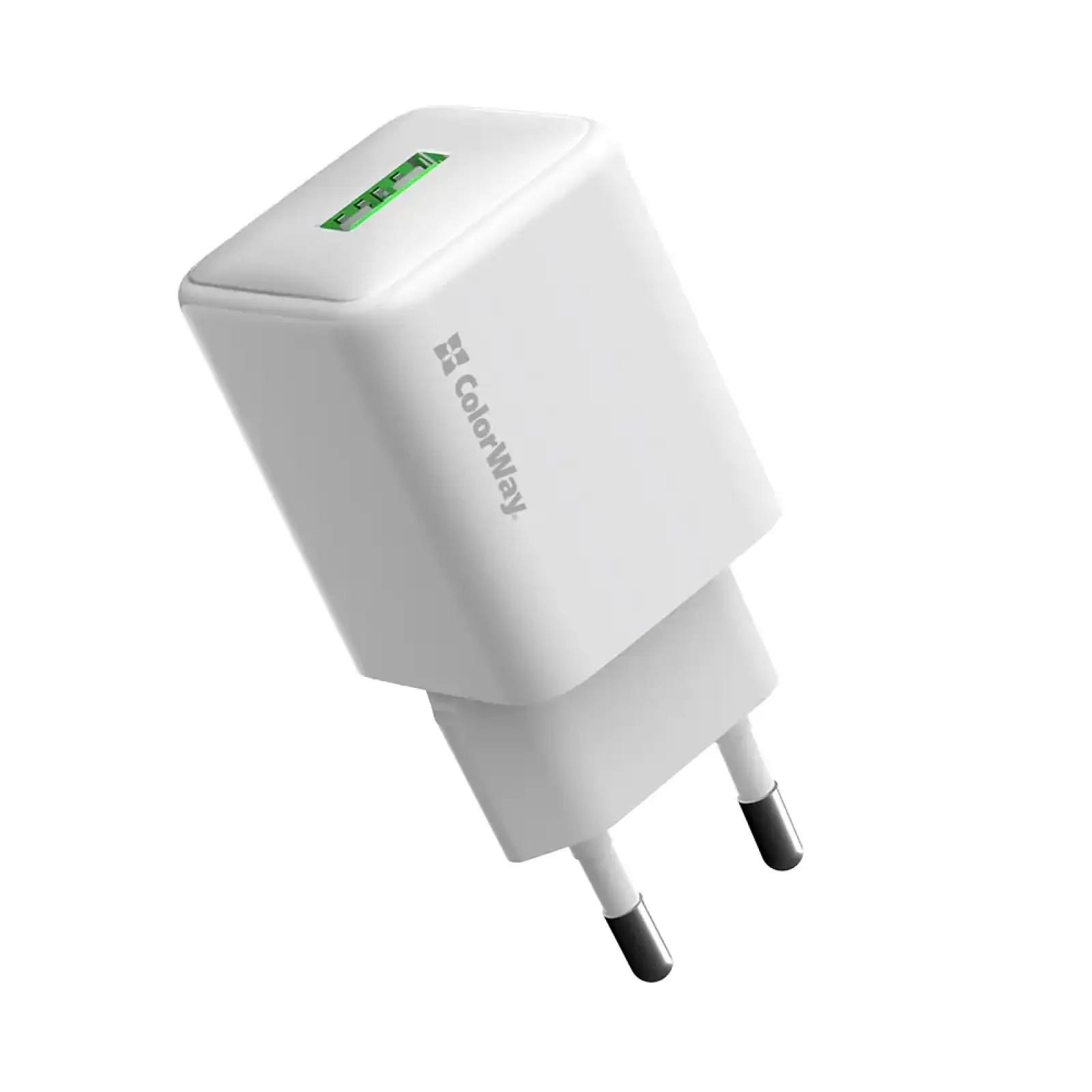 СЗУ ColorWay 1USB Quick Charge 3.0 (18W) V2 White (CW-CHS063Q-WT) UA