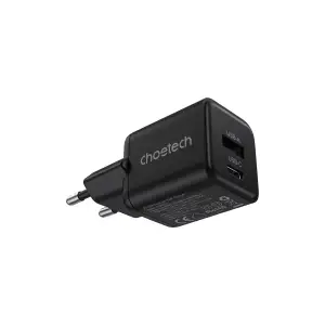 МЗП Choetech (USB-C+USB-A) Black (PD5012-EU-BK) UA