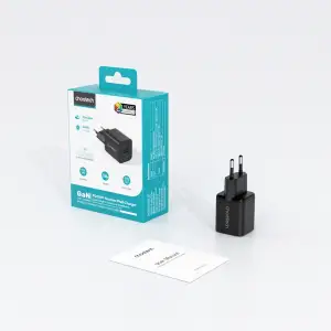 МЗП Choetech (USB-C+USB-A) Black (PD5012-EU-BK) UA