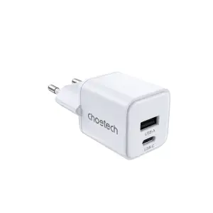 МЗП Choetech (USB-C+USB-A) White (PD5012-EU-WH) UA