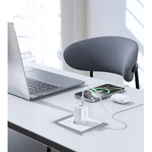 МЗП Choetech (USB-C+USB-A) White (PD5012-EU-WH) UA