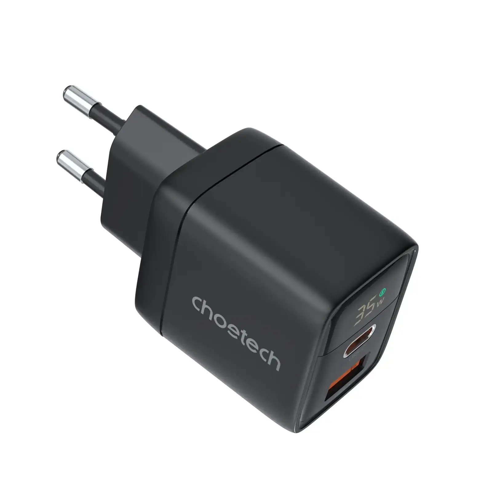 МЗП Choetech (USB-C+USB-A) Black (PD6052-EU-BK) UA