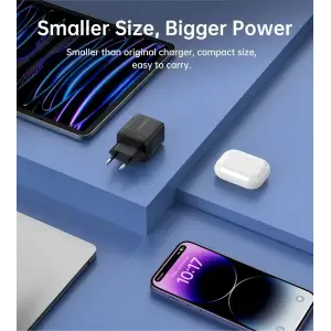 МЗП Choetech (USB-C+USB-A) Black (PD6052-EU-BK) UA