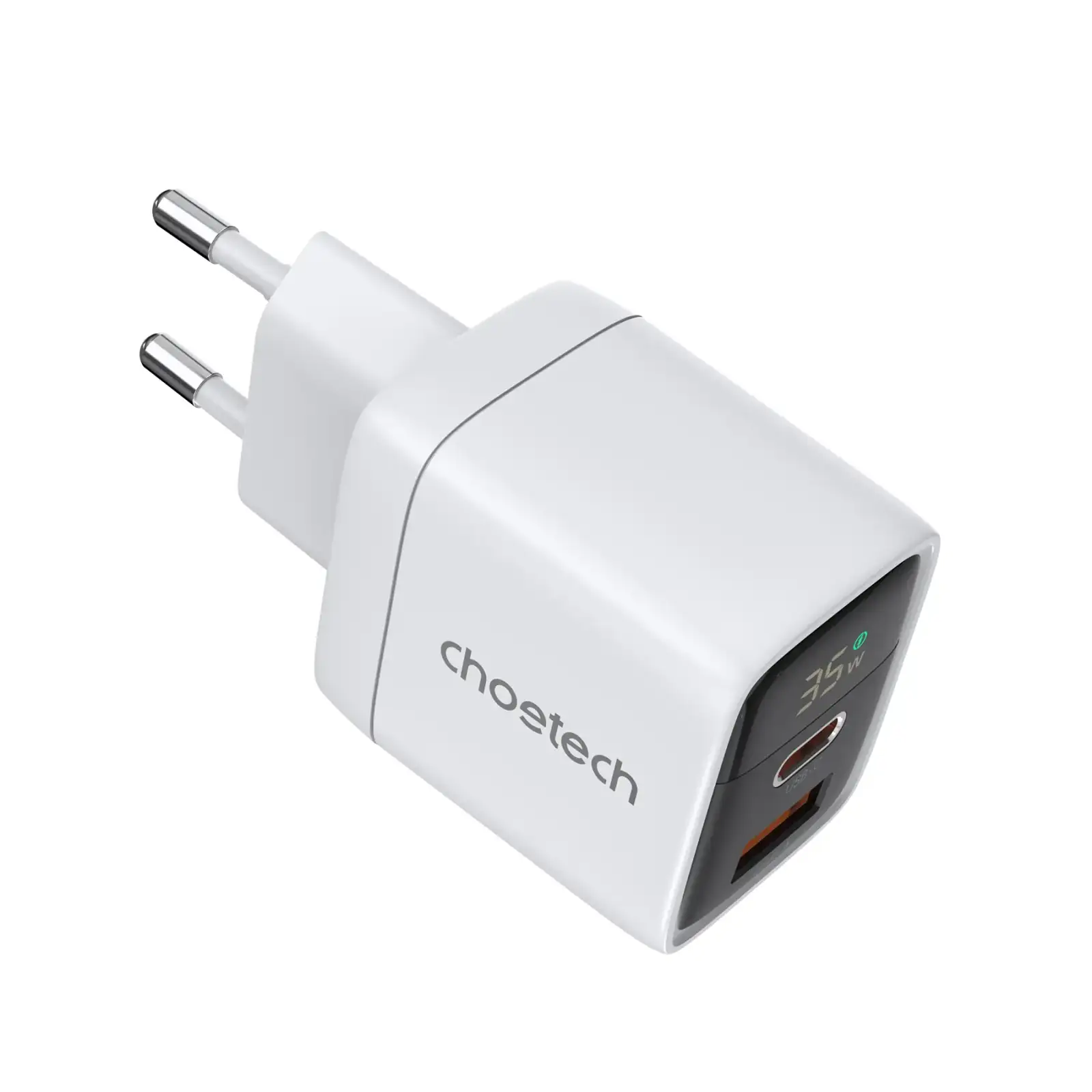 МЗП Choetech (USB-C+USB-A) White (PD6052-EU-WH) UA