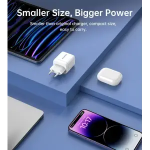 МЗП Choetech (USB-C+USB-A) White (PD6052-EU-WH) UA