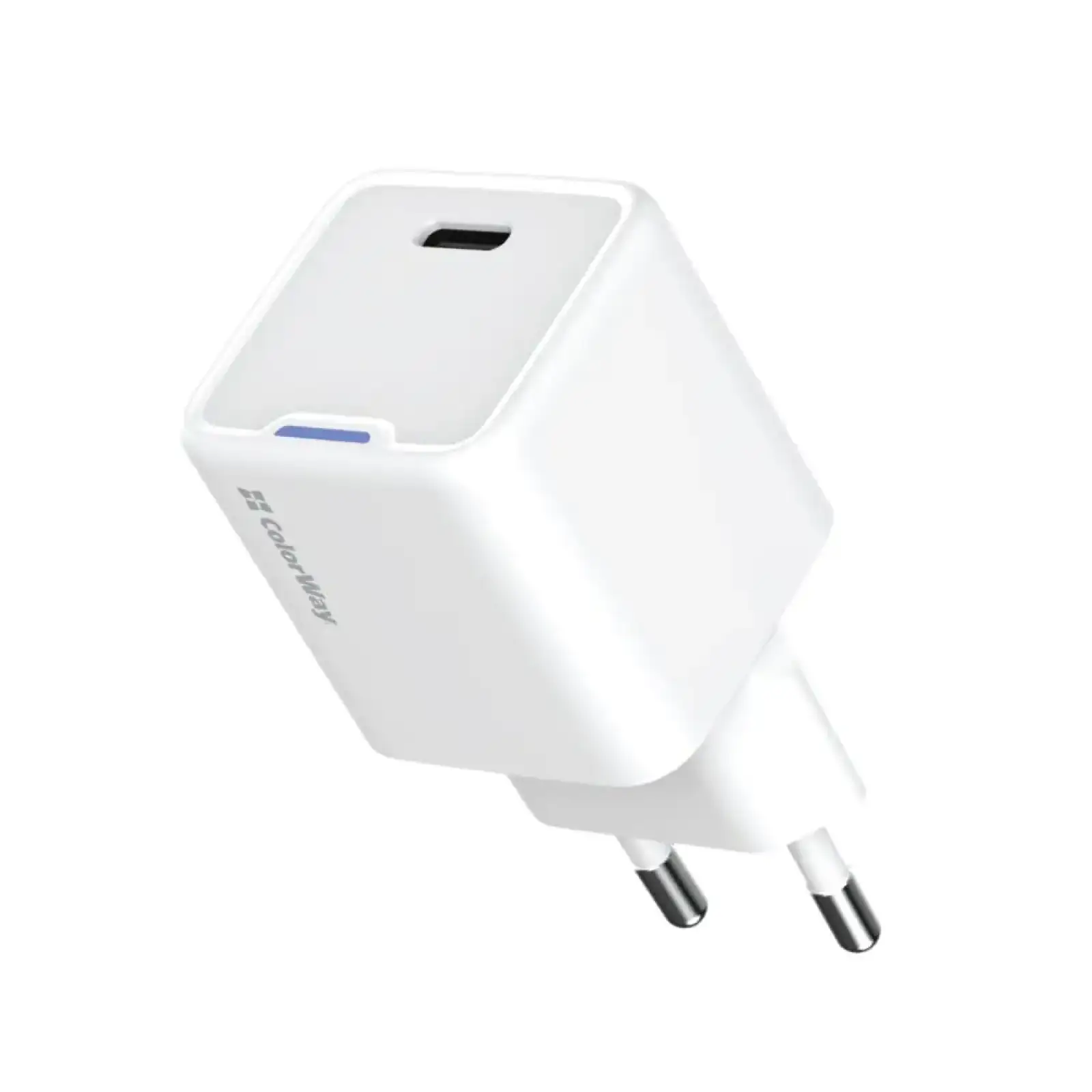 СЗУ ColorWay GaN Mini 25W PD Port PPS USB-C White (CW-CHS052PD-WT) UA