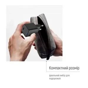 СЗУ ColorWay GaN Mini 25W PD Port PPS USB-C Black (CW-CHS052PD-BK) UA