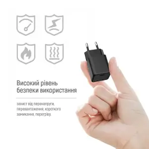 СЗУ ColorWay GaN Mini 25W PD Port PPS USB-C Black (CW-CHS052PD-BK) UA