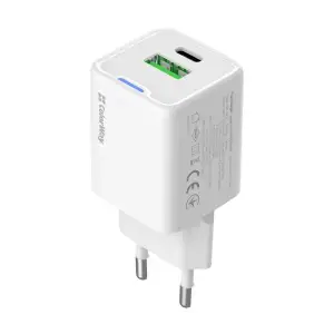 СЗУ ColorWay GaN Mini 30W PD Port PPS USB (Type-C PD + USB QC4.0) White (CW-CHS053PD-WT) UA