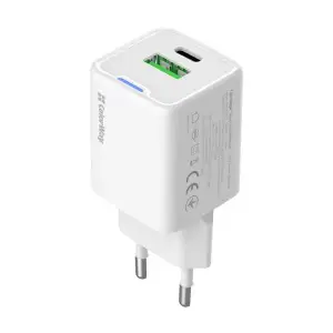 МЗП ColorWay GaN Mini 35W PD Port PPS USB (Type-C PD + USB QC4.0) White (CW-CHS055PD-WT) UA