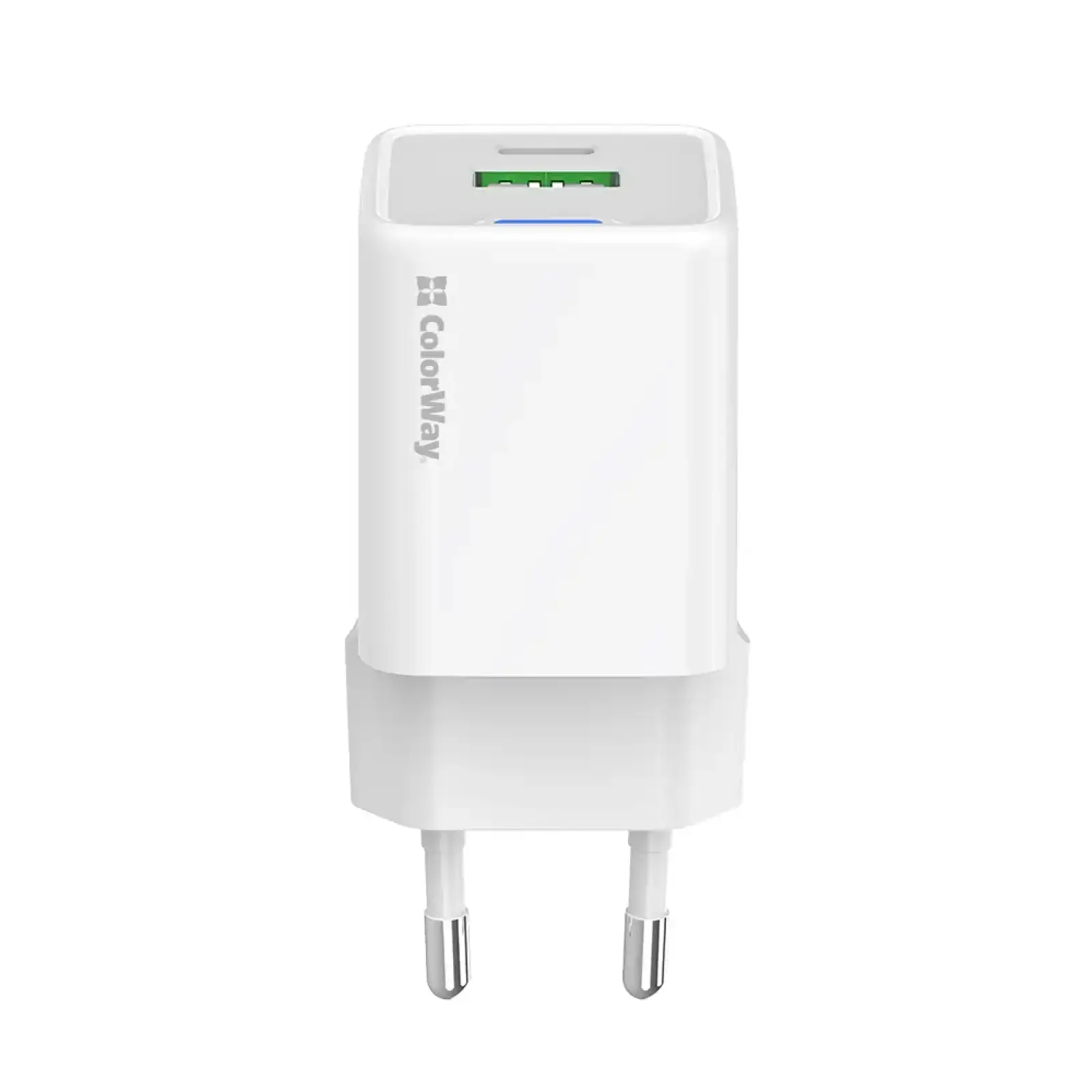 МЗП ColorWay GaN Mini 35W PD Port PPS USB (Type-C PD + USB QC4.0) White (CW-CHS055PD-WT) UA