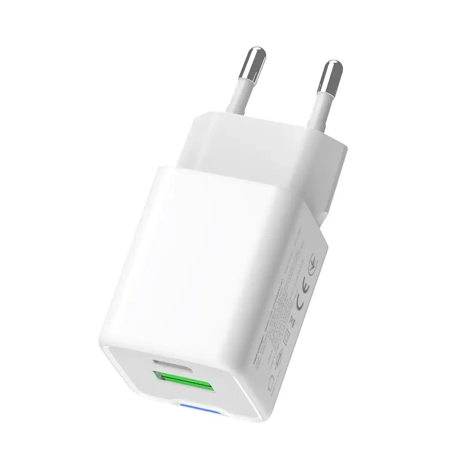 МЗП ColorWay GaN Mini 35W PD Port PPS USB (Type-C PD + USB QC4.0) White (CW-CHS055PD-WT) UA