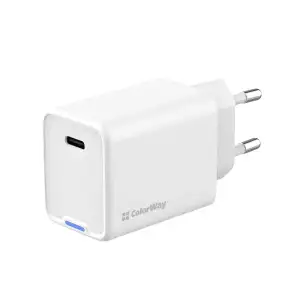 СЗУ ColorWay GaN Mini 45W PD Port PPS USB-C White (CW-CHS057PD-WT) UA