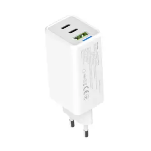СЗУ ColorWay GaN Mini 65W PD Port PPS USB (USB-2C1A) White (CW-CHS058PD-WT) UA