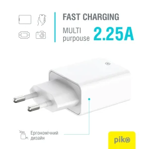 МЗП Piko TC-PD451 (1USB-Cx3A) 45W White (1283126597770) UA