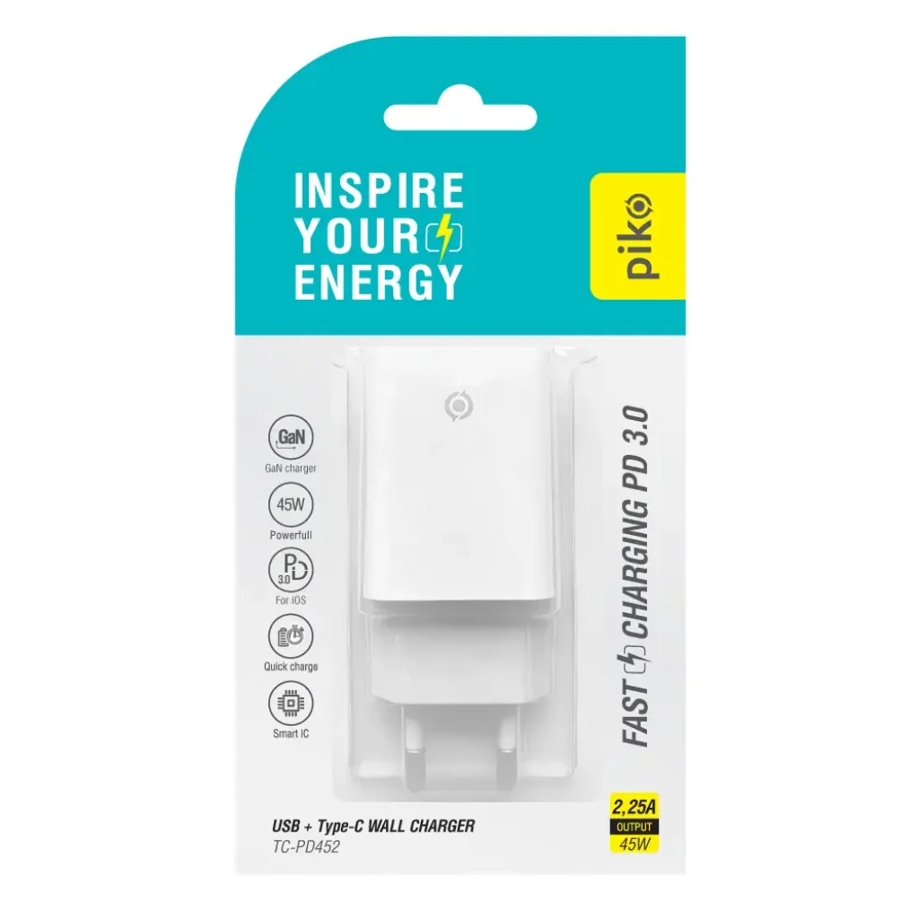 МЗП Piko TC-PD452 (1USB-Cx3A, 1USBx3A) 45W White (1283126597787) UA