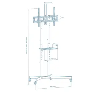 Стійка презентаційна Walfix TVS-6005B UA