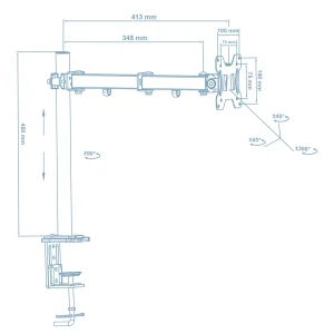 Кронштейн Walfix DM-300B (для монитора) UA