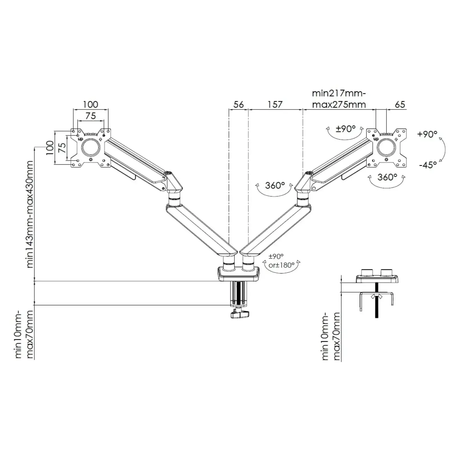 Кронштейн Anda Seat Stealth II 17