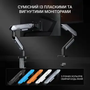Кронштейн Anda Seat Stealth Pro II White/Gray (AD-W-A9-1S-FW) UA