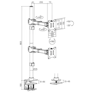 Кронштейн OfficePro MA122B UA