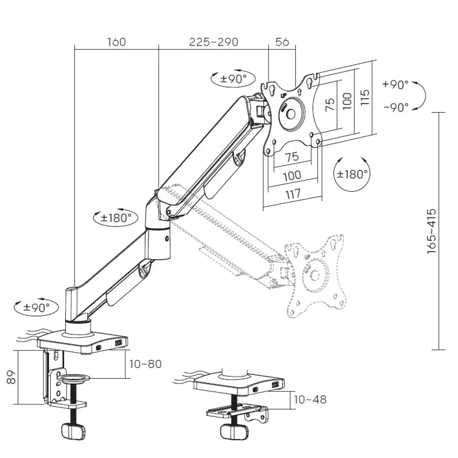 Кронштейн OfficePro MA511B 17-32