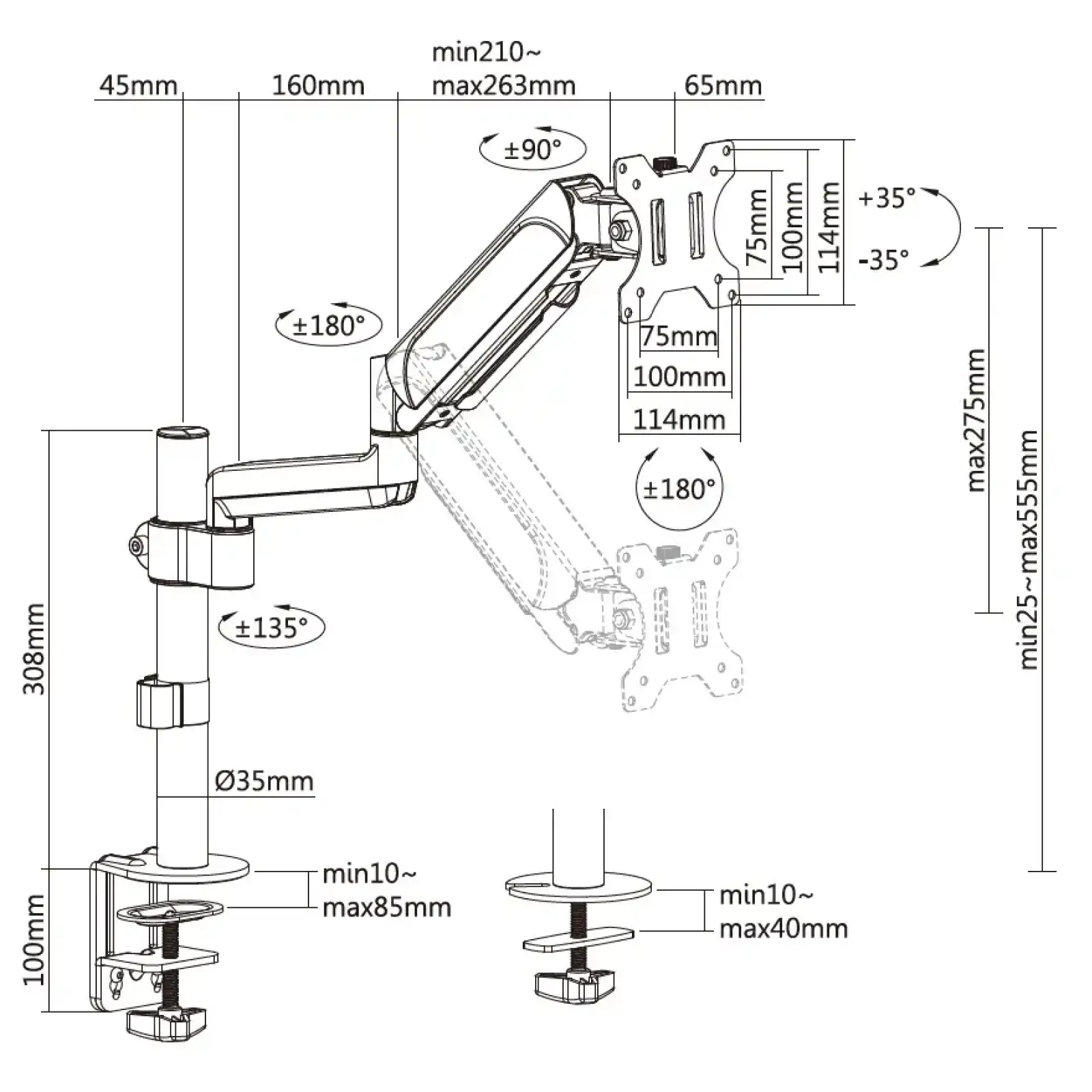 Кронштейн OfficePro MA721B 17-32