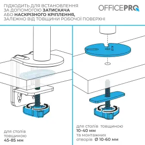 Кронштейн OfficePro MA722B 17-32