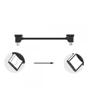 Кабель Goojodoq MicroUSB-Type-C PVC для пульта DJI Mavic 2 Pro/Pro / Platinum / Air / Mini/Mini SE / Zoom 0.3m Black (32866812366P30MT) UA