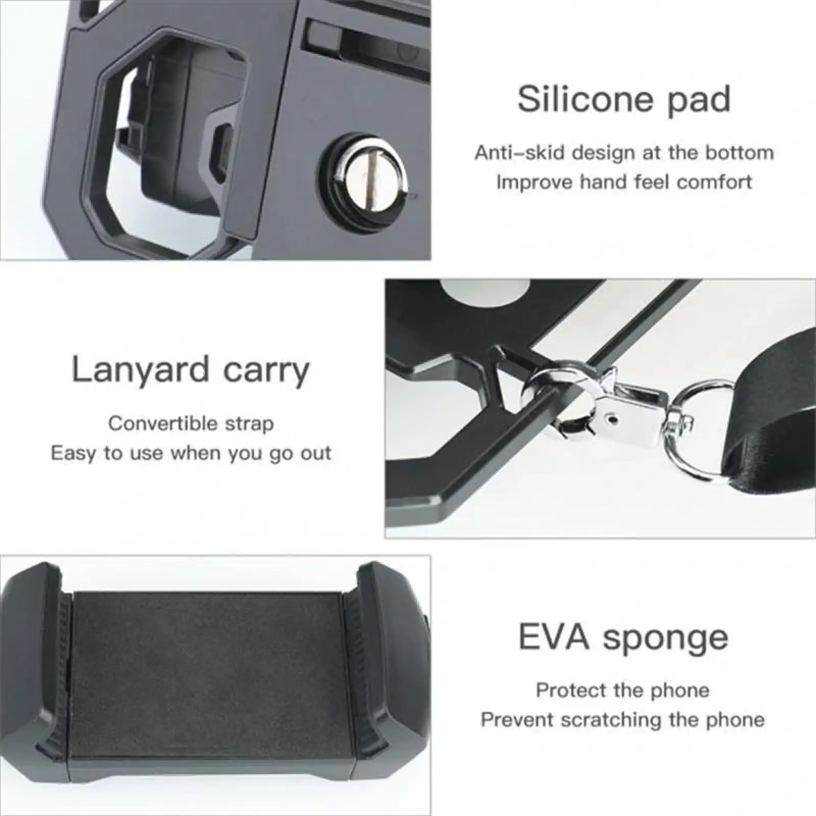 Тримач планшета SK для пульта RC-N1 RC DJI Mavic 3 / Air 2 / 2S / Mini 2 / Mini 3 Pro Black (1005001668474103B) UA
