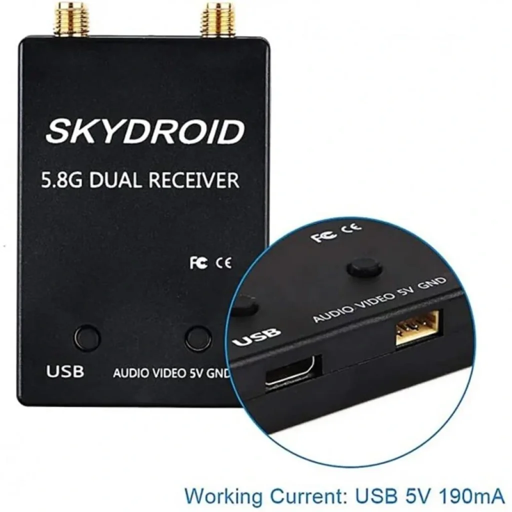 Приймач FPV радіо сигналу Skydroid 5.8G для Android Dual Black (1005005930052108DB) UA